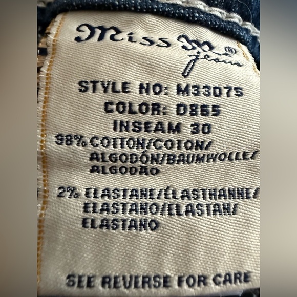 Miss Me Embellished Blue Jeans size 29 Hailey Skinny - Picture 7 of 7